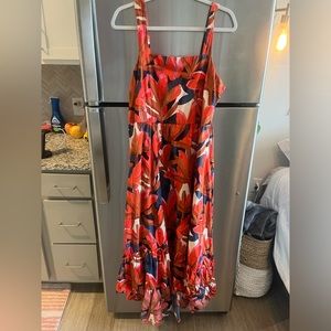 Colorful Print Maxi Dress Size Large